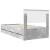 Cadru de pat Gri din beton 90 x 190 cm Lemn Ingineresc GartenMobel Dekor