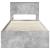 Cadru de pat Gri din beton 90 x 190 cm Lemn Ingineresc GartenMobel Dekor