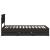 Cadru de pat cu sertar Negru 90 x 200 cm Lemn Ingineresc GartenMobel Dekor