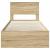 Cadru de pat Stejar Sonoma 90 x 200 cm Lemn Ingineresc GartenMobel Dekor