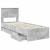 Cadru de pat Gri din beton 75 x 190 cm Lemn Ingineresc GartenMobel Dekor