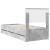 Cadru de pat Gri din beton 75 x 190 cm Lemn Ingineresc GartenMobel Dekor