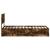 Cadru de pat Stejar fumuriu 75 x 190 cm Lemn Ingineresc GartenMobel Dekor