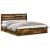 Cadru de pat Stejar fumuriu 200 x 200 cm Lemn Ingineresc GartenMobel Dekor