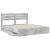 Cadru de pat Gri din beton 180 x 200 cm Lemn Ingineresc GartenMobel Dekor