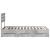 Cadru de pat Gri din beton 90 x 190 cm Lemn Ingineresc GartenMobel Dekor