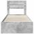 Cadru de pat Gri din beton 90 x 200 cm Lemn Ingineresc GartenMobel Dekor