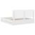 Cadru de pat cu sertar Alb 200 x 200 cm Lemn Ingineresc GartenMobel Dekor