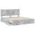 Cadru de pat Gri din beton 180 x 200 cm Lemn Ingineresc GartenMobel Dekor