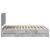 Cadru de pat Gri din beton 160 x 200 cm Lemn Ingineresc GartenMobel Dekor