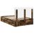 Cadru de pat Stejar fumuriu 135 x 190 cm Lemn Ingineresc GartenMobel Dekor