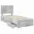 Cadru de pat Gri din beton 100 x 200 cm Lemn Ingineresc GartenMobel Dekor