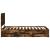 Cadru de pat Stejar fumuriu 100 x 200 cm Lemn Ingineresc GartenMobel Dekor