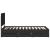 Cadru de pat cu sertar Negru 90 x 200 cm Lemn Ingineresc GartenMobel Dekor