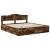 Cadru de pat Stejar fumuriu 200 x 200 cm Lemn Ingineresc GartenMobel Dekor