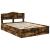Cadru de pat Stejar fumuriu 160 x 200 cm Lemn Ingineresc GartenMobel Dekor