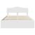 Cadru de pat cu sertar Alb 140 x 200 cm Lemn Ingineresc GartenMobel Dekor
