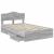 Cadru de pat cu sertar Gri Sonoma 120 x 190 cm Lemn Ingineresc GartenMobel Dekor