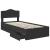 Cadru de pat cu sertar Negru 90 x 190 cm Lemn Ingineresc GartenMobel Dekor