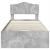 Cadru de pat Gri din beton 90 x 200 cm Lemn Ingineresc GartenMobel Dekor