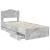 Cadru de pat Gri din beton 90 x 200 cm Lemn Ingineresc GartenMobel Dekor