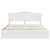 Cadru de pat cu sertar Alb 200 x 200 cm Lemn Ingineresc GartenMobel Dekor