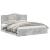 Cadru de pat Gri din beton 200 x 200 cm Lemn Ingineresc GartenMobel Dekor
