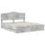 Cadru de pat Gri din beton 200 x 200 cm Lemn Ingineresc GartenMobel Dekor