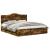 Cadru de pat Stejar fumuriu 200 x 200 cm Lemn Ingineresc GartenMobel Dekor