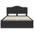 Cadru de pat cu sertar Negru 160 x 200 cm Lemn Ingineresc GartenMobel Dekor