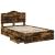Cadru de pat Stejar fumuriu 135 x 190 cm Lemn Ingineresc GartenMobel Dekor