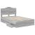 Cadru de pat cu sertar Gri Sonoma 120 x 190 cm Lemn Ingineresc GartenMobel Dekor