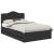 Cadru de pat cu sertar Negru 120 x 200 cm Lemn Ingineresc GartenMobel Dekor