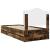 Cadru de pat Stejar fumuriu 98.5 x 200 cm Lemn Ingineresc GartenMobel Dekor