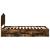 Cadru de pat Stejar fumuriu 90 x 200 cm Lemn Ingineresc GartenMobel Dekor