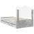 Cadru de pat Gri din beton 75 x 190 cm Lemn Ingineresc GartenMobel Dekor