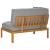 Set de canapea Gri 131,5 x 92 x 69 cm Lemn Solid de Acacia GartenMobel Dekor