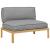 Set de canapea Simplu Gri 120 x 80 x 69 cm Lemn Solid de Acacia GartenMobel Dekor