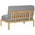 Set de canapea Simplu Gri 120 x 80 x 69 cm Lemn Solid de Acacia GartenMobel Dekor