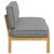 Set de canapea Simplu Gri 120 x 80 x 69 cm Lemn Solid de Acacia GartenMobel Dekor