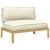 Set de canapea Crem 120 x 80 x 69 cm Lemn Solid de Acacia GartenMobel Dekor