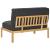 Set de canapea Negru 120 x 80 x 69 cm Lemn Solid de Acacia GartenMobel Dekor