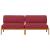 Set de canapea Roșu Vin 240 x 80 x 69 cm Lemn Solid de Acacia GartenMobel Dekor