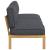 Set de canapea Antracit 240 x 80 x 69 cm Lemn Solid de Acacia GartenMobel Dekor