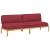 Set de canapea Roșu Vin 240 x 80 x 69 cm Lemn Solid de Acacia GartenMobel Dekor