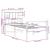 Pat bibliotecă fără saltea maro ceruit 75x190 cm lemn masiv pin GartenMobel Dekor