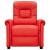 Fotoliu rabatabil, roșu, piele ecologică GartenMobel Dekor