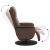 Fotoliu de masaj rabatabil cu suport picioare, maro, piele eco GartenMobel Dekor