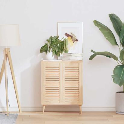 Uși de dulap design lambriu 2 buc. 61,5x29,5 cm lemn masiv pin GartenMobel Dekor