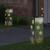 Lumină LED Solară pentru Alei 2 pcs Oţel inoxidabil GartenMobel Dekor